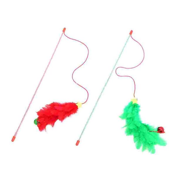 

cat toys 2 pcs teasing rods interactive teaser sticks flirting