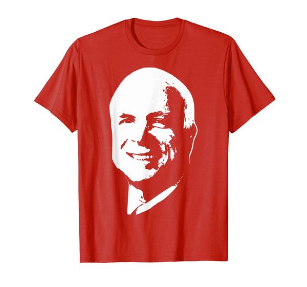 

john mccain minimalistic pop art, White;black