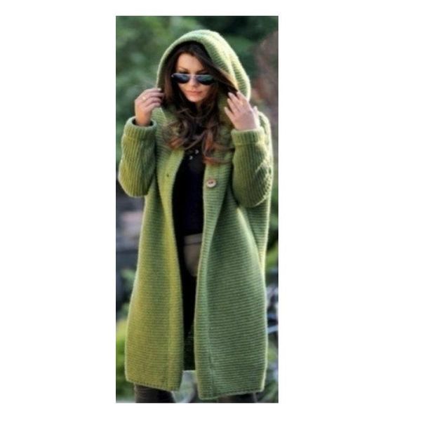 

women's wool & blends sheep alpaca pure wide-waisted straight long woollen overcoat women streetwear loose casual knitted woolen coat, Black