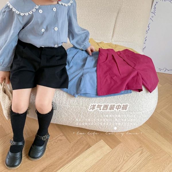 

shorts 2021 style girls boys autumn fashion kids clothes 2-7 years, Black