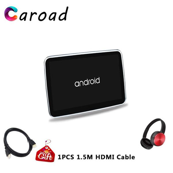 

car video caroad 10.1 inch android 6.0 system headrest dvd player hd 1080p monitor touch screen with wifi/hdmi/usb/sd/bluetooth/fm