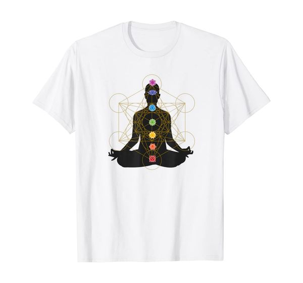 

metatron's cube chakra healing meditation, White;black