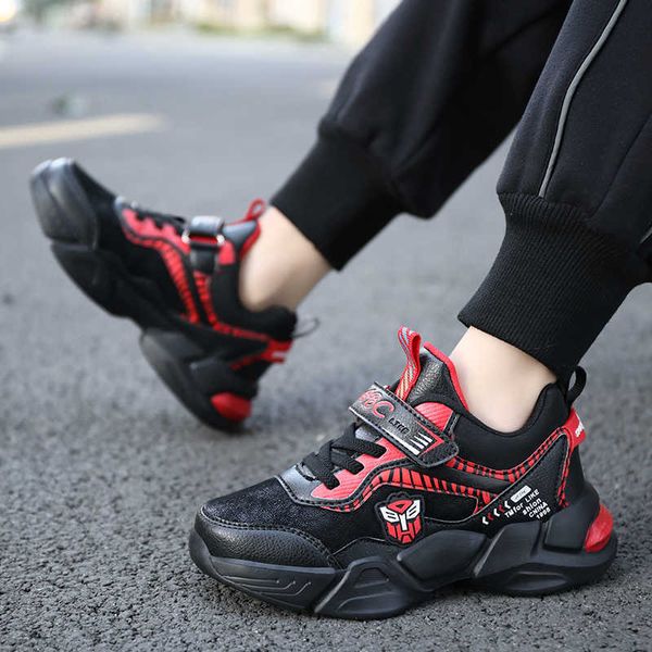 

kids running sneakers breathable lightweight children shoes non-slip casual boys shoes walking sport fashion girls sneakers g1025, Black;red