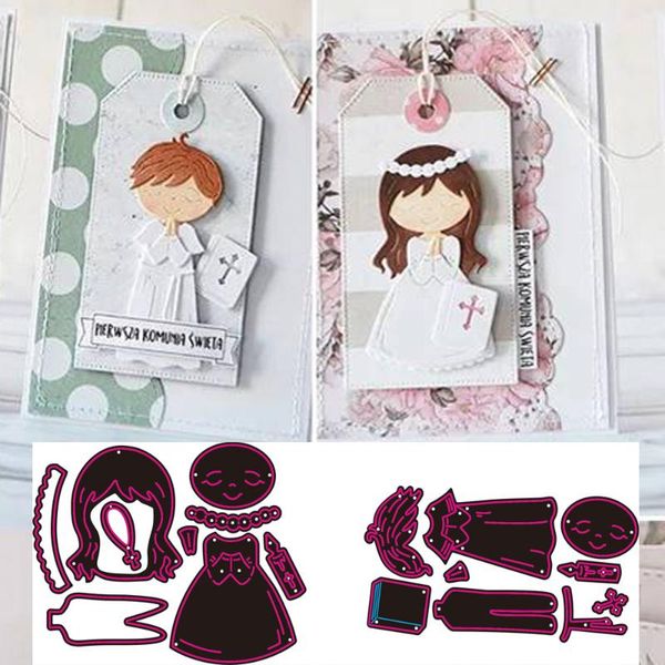 

painting supplies metal dies set my first communion boy and girl para tarjetas mi primera comuniÃ³n niÃ±o niÃ±a cutting diy crafts