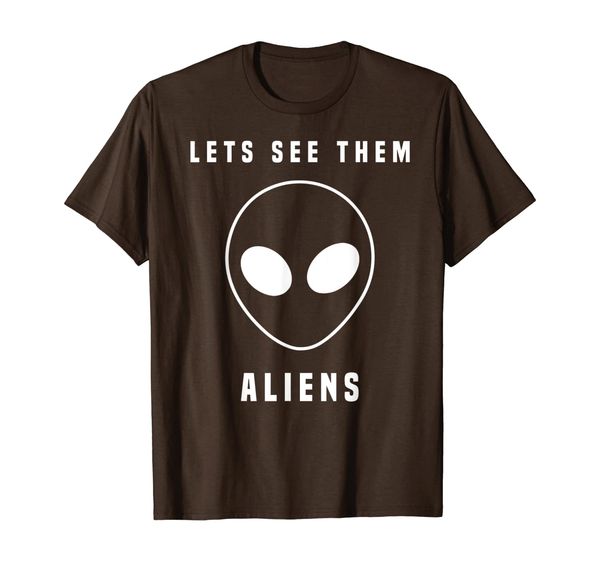 

Lets See Them Aliens Pledge T-Shirt, White;black