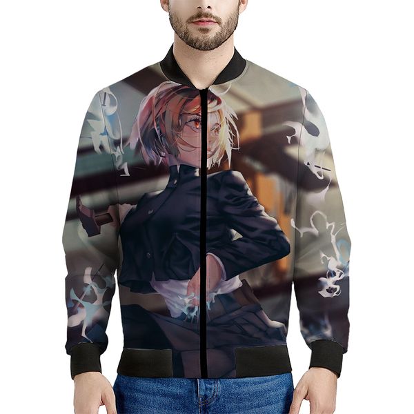 

jujutsu kaisen perfect body pattern men s baseball jacket comfortable fashion travel sports party commuter, Black;brown
