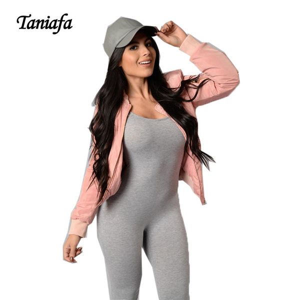 

women's jumpsuits & rompers fashion solid skinny women sleeveless slim full length streetwear feminia back hollow out sporting ladies, Black;white