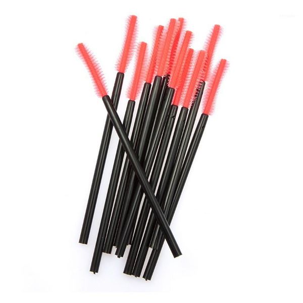 

wholesale- 50pcs professional beauty one-off disposable eyelash brush mini silicone cosmetic makeup mascara applicator wand brush1