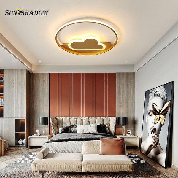 

ceiling lights creative modern led light gold frame lamp for living room bedroom dining kitchen indoor lighting luminaires