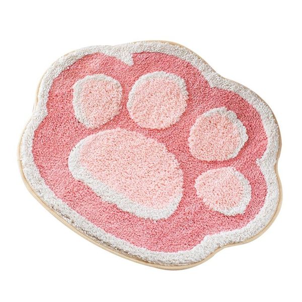 

cushion/decorative pillow cartoon cat claw flocking mat home absorbent rug door kitchen washroom non-slip bathroom floor