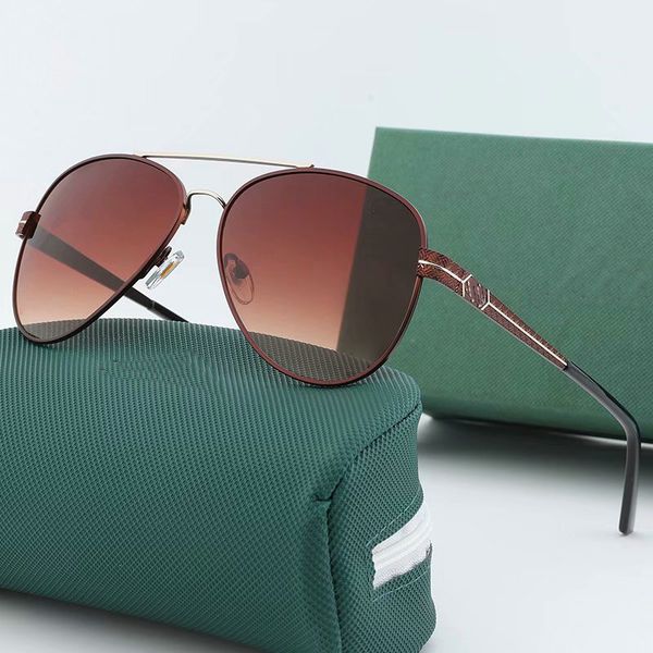 

2021 sunglasses for men vintage rimless alloy aviation pilot brand gradient sun glasses female metal oval shades black brown, White;black