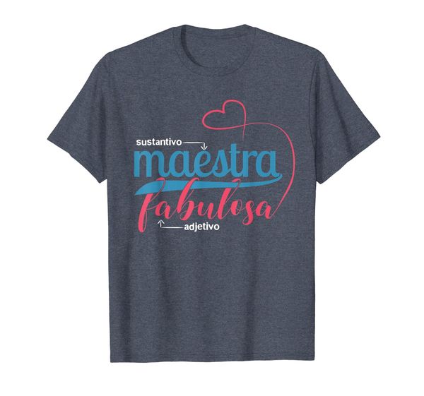 

cute spanish teacher product - maestra fabulosa t-shirt, White;black