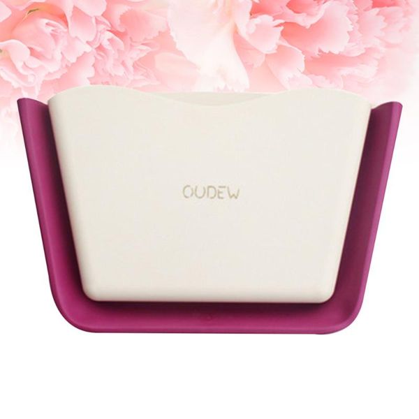 

car organizer 1pc backseat box durable foldable storage container seat hanging dustbin for cars autos vehicles (white and purple)