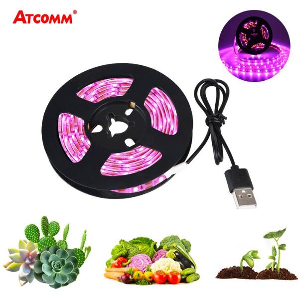 

grow lights usb led light full spectrum 5v 1m 2m phyto lamp strip for plants seeds greenhouse tent hydroponic box