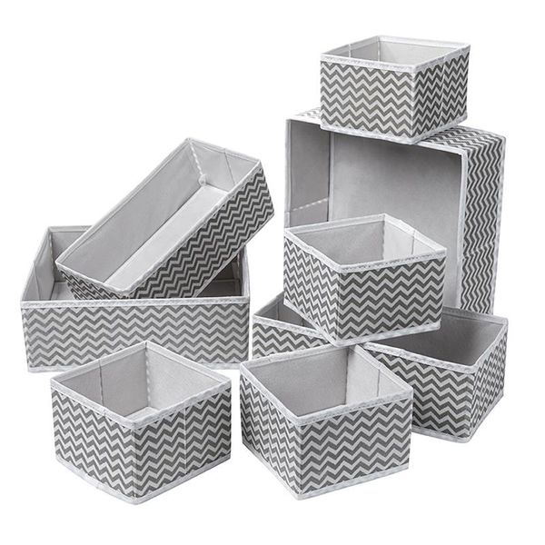 

storage drawers 8 pack folding underwear drawer organizer non-woven box basket for home bedroom dormitory travel