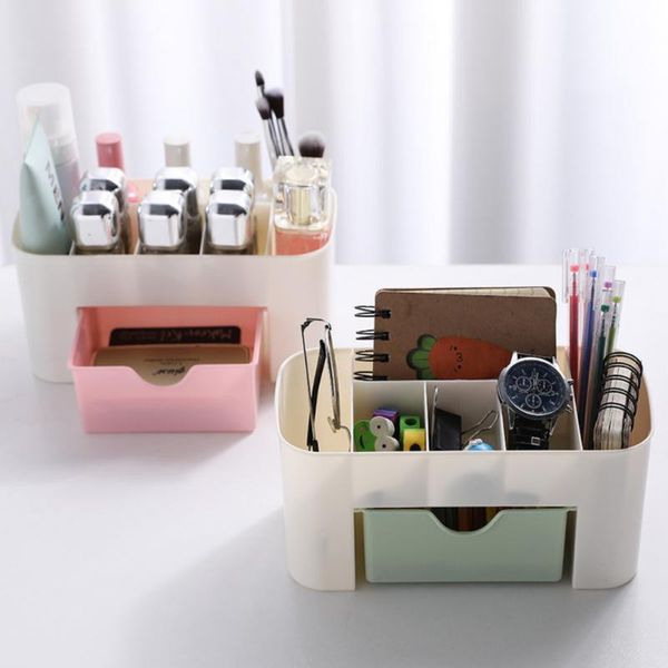 

storage boxes & bins nordic style multifunctional deskdrawer mackeup box plastic cosmetic finishing jewellery compartmental cntainer