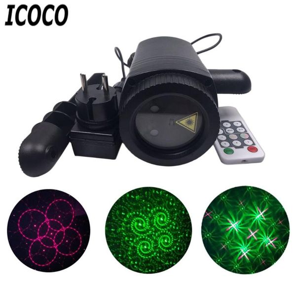 

lawn lamps icoco led lamp dynamic laser light waterproof remote control spot lights change pattern card outdoor party wedding garden