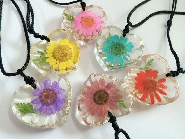 

100 pcs real sun flower charming mixed color flower vogue pendant, Silver