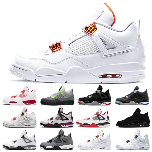 

2021 new basketball shoes 4s man cat taupe haze shimmer desert moss white oreo cement university blue sail pine pure money travis bred diy n