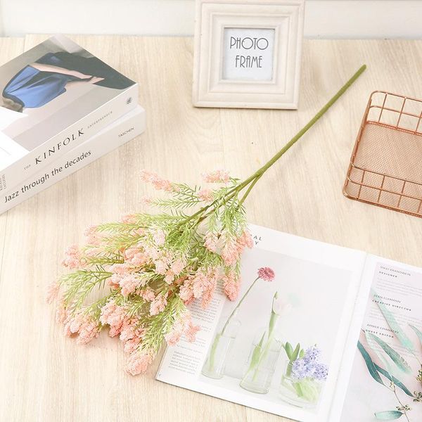 

foam rice orchid home decoration simulation flowers wedding hall scene layout fake farmhouse outdoor decorative & wreaths