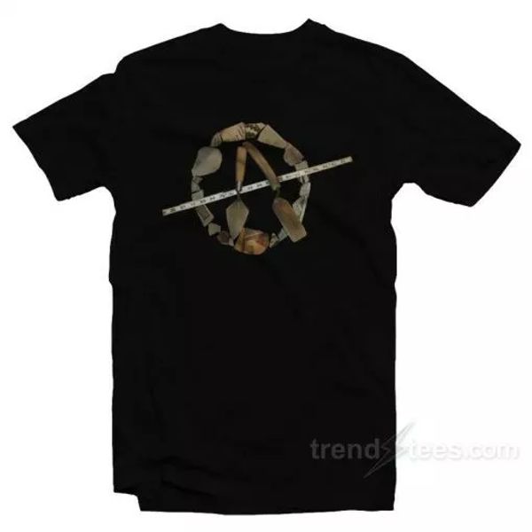 

anarchaeology t-shirt, White;black