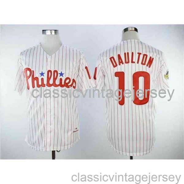 

embroidery darren daulton american baseball famous jersey stitched men women youth baseball jersey size xs-6xl, Black
