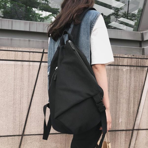 

outdoor bags women preppy large backpack canvas black travel male mochila escolar girls lapschool for teens
