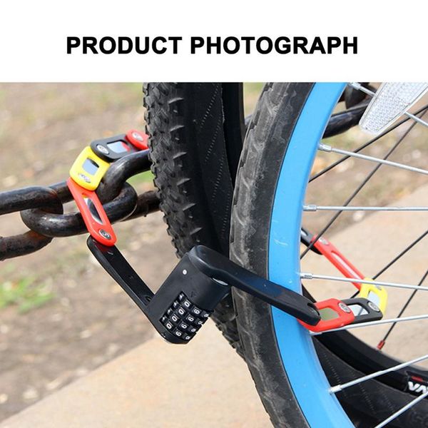 

bike locks universal foldable mtb combination anti-theft mini security chain lock outdoor cycling bicycle accessories