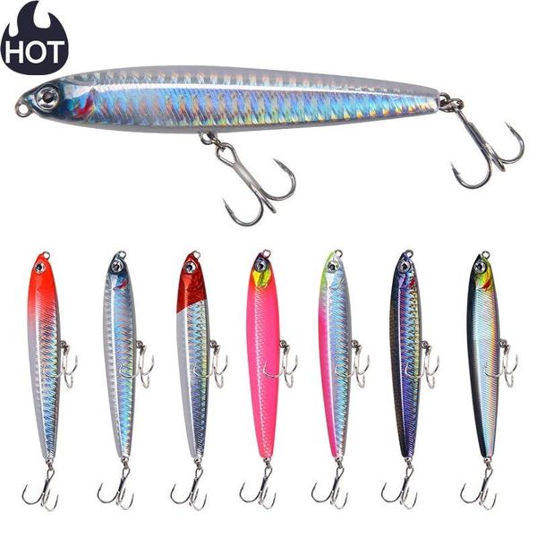 

fishing hooks 2021 1pcs accessories saltwater lures pencil sinking lure hard baittrolling pesca swimbait bass tackle