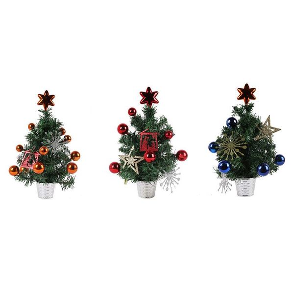 

christmas decorations 2 pcs 35cmpvc potted tree ornaments decoration shopping mall counter desksmall