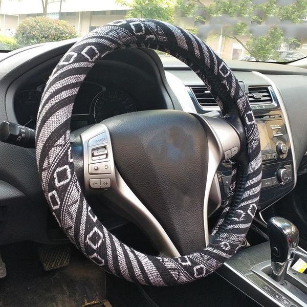 

boho universal car steering wheel cover 15 inch covers with cloth for women