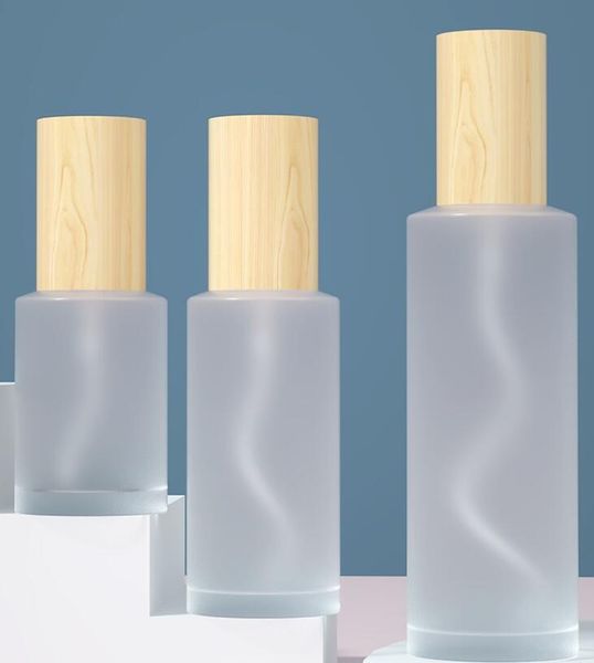 

storage bottles & jars wood spray bottle lotion pump liquid sprayer fine mist refillable wooden cap perfume