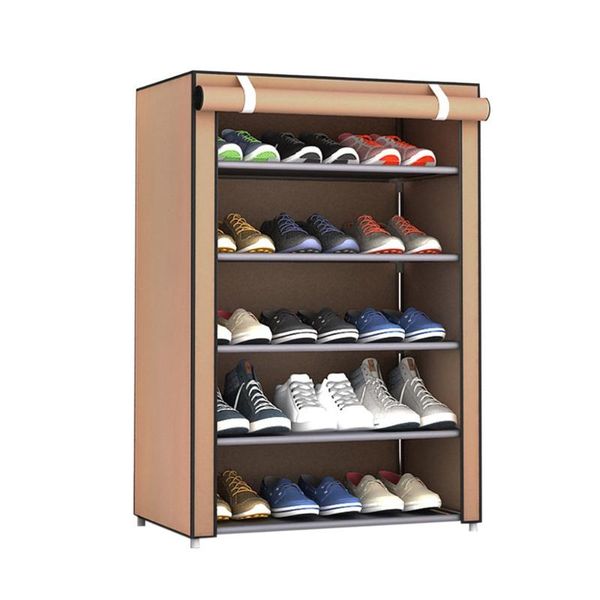 

dustproof large size non-woven fabric shoes rack organizer home bedroom dormitory shoe racks shelf cabinet drop clothing & wardrobe storage