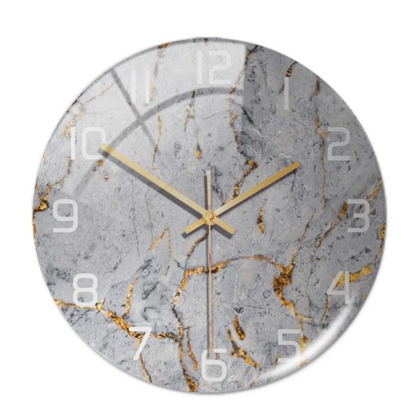 

wall clocks abstract alcohol ink printed clock modern art marble texture silent quartz watercolor painting home decor watch