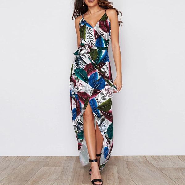 

casual dresses summer boho dress plus size sleeveless v neck spaghetti strap long for women clothing vestidos mujer verano 2021, Black;gray