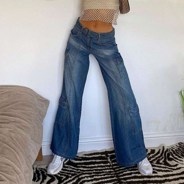 

street trendsetter wear low waist casual, Blue