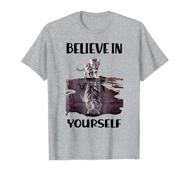 

Believe in yourself Cat reflection shirt, Mainly pictures