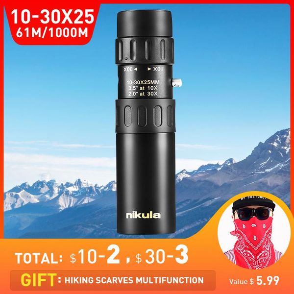 

telescope & binoculars monocular 10-30x25 zoom metal supports smartphone with tripe