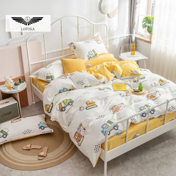 

bedding sets lofuka kids cartoon car 100% cotton set soft duvet cover double  king bed linen flat sheet pillowcase