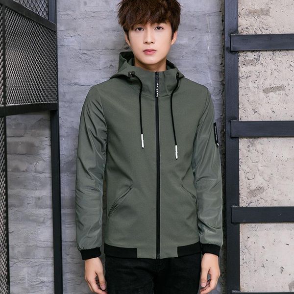 

men's jackets 2021 spring and autumn jacket, Black;brown