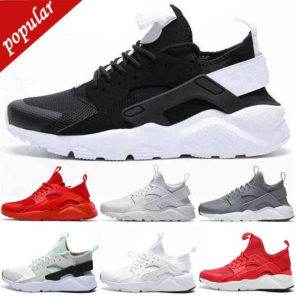 36-45 Rabatt Huarache-Laufschuhe 4.0 Huaraches Männer Frauen Triple Black Oreo Weiß Rot Grün Grau Herren Damen Trainer Outdoor-Sport-Sneaker