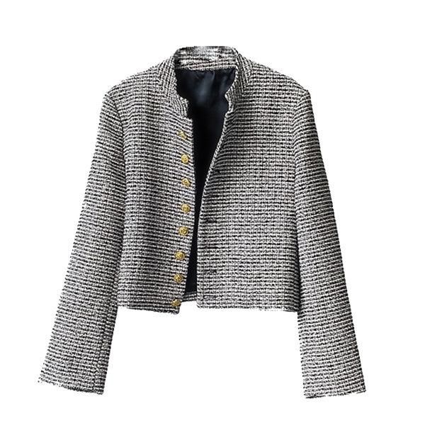 

women's suits & blazers sincere 2021 autumn black small fragrance suit, White;black