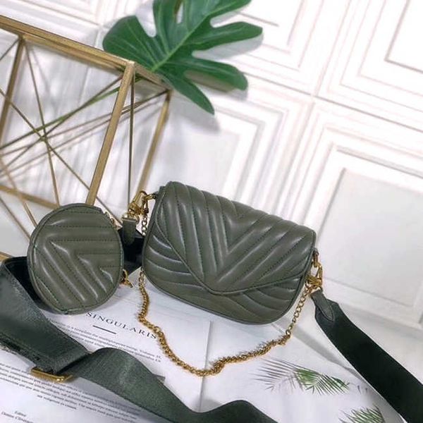 

fashion shoulder bag new wave genuine leather cross body bag twin set satchel handbag for men presbyopic mini package multi pochette lady