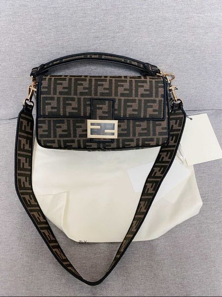 

new embroidered canvas ff staff armpit bag with wide shoulder strap zly bags