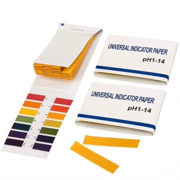 

meters portable ph test strips controller 1-14 paper litmus 80 strips/pack for saliva urine water soil acidity