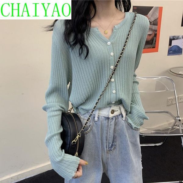 

summer women's wear thin sunscreen knitted cardigan long sleeve jacket knits & tees, White