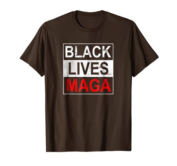 

black lives maga - black republican conservatives tshirt, White;black