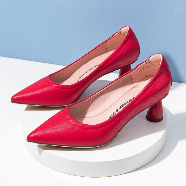 

dress shoes quicheshoes 2021 pointed toe women pumps thin high heels shallow slip on mules office work spring nightclub, Black