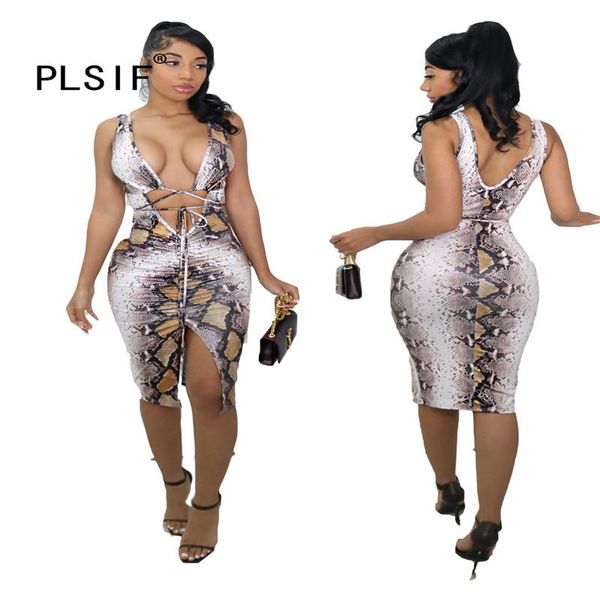 

deep v neck sleeveless skinny midi dress tight club party lady fashion sheath young casual dresses, Black;gray