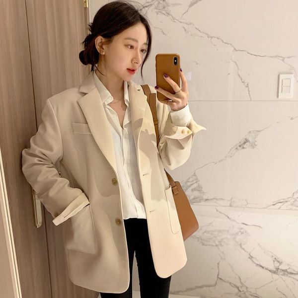 

women's suits & blazers early autumn suit jacket for women spring and small white versatile fried street high-grade ladies, White;black